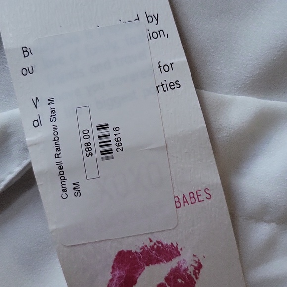 Buddy Love Campbell High Low Dress in Multicolor Star Print NWT SzS/M - Picture 5 of 7